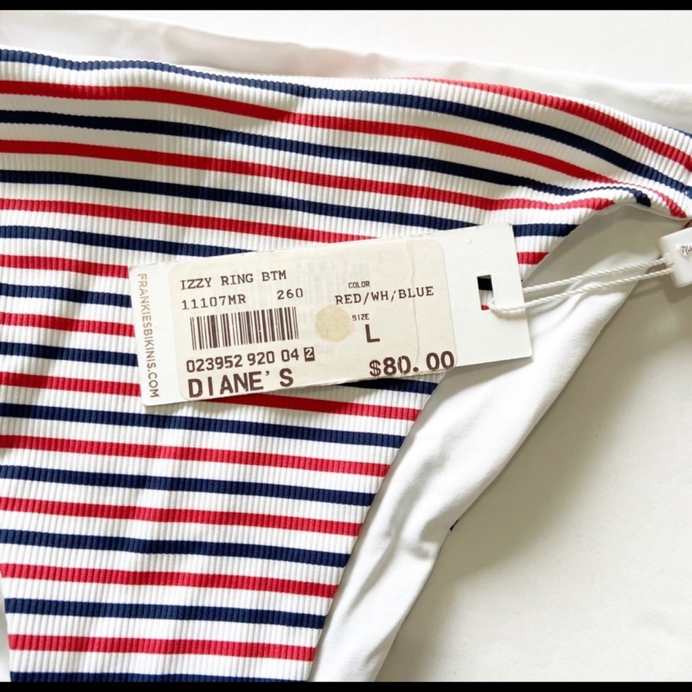 NWT FRANKIES Bikinis IZZY Bottoms NANTUCKET L